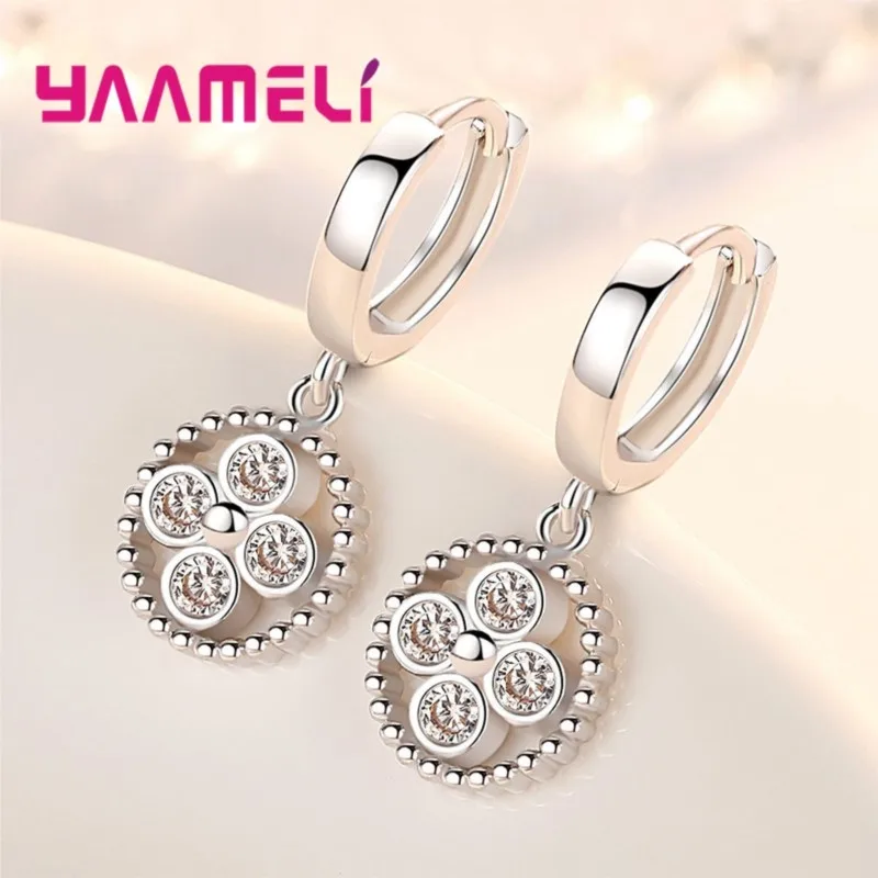 Top Sale Extremely 925 Sterling Silver Drop Earrings Super Nice Female Jewelry For Dance/Party/Date Exceedingly Beautiful