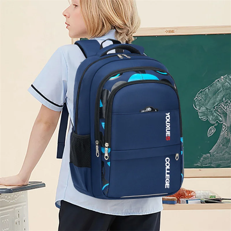 2024 New Children School Bags Kids Backpack In Primary Schoolbag For Teenager Boys Waterproof Backpacks Book Bag Mochila