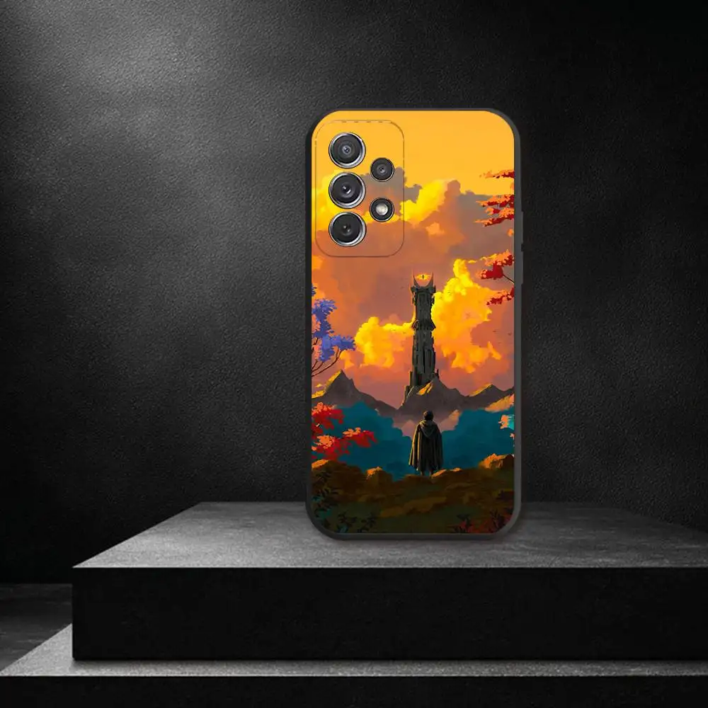 Coque de téléphone les seigneurs des anneaux R, étui souple noir pour Samsung S 25,24,23,22,30,21,10,9,Ultra,Plus,Lite,FE,4,5G