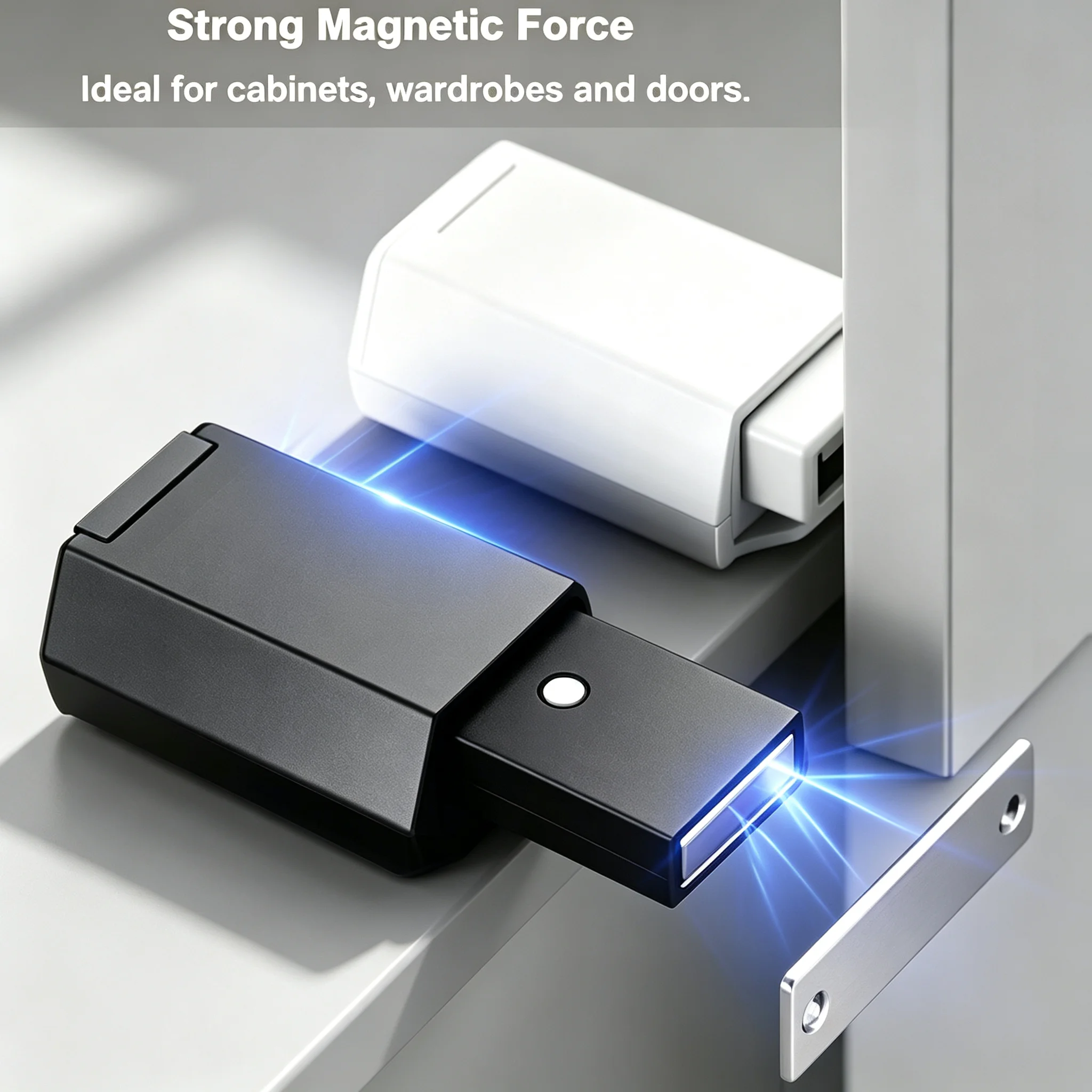 Automatic Self‑Popping Push‑to‑Open Latch Heavy‑Duty Invisible Cabinet Catch for Wardrobe Concealed Interior Fire Door