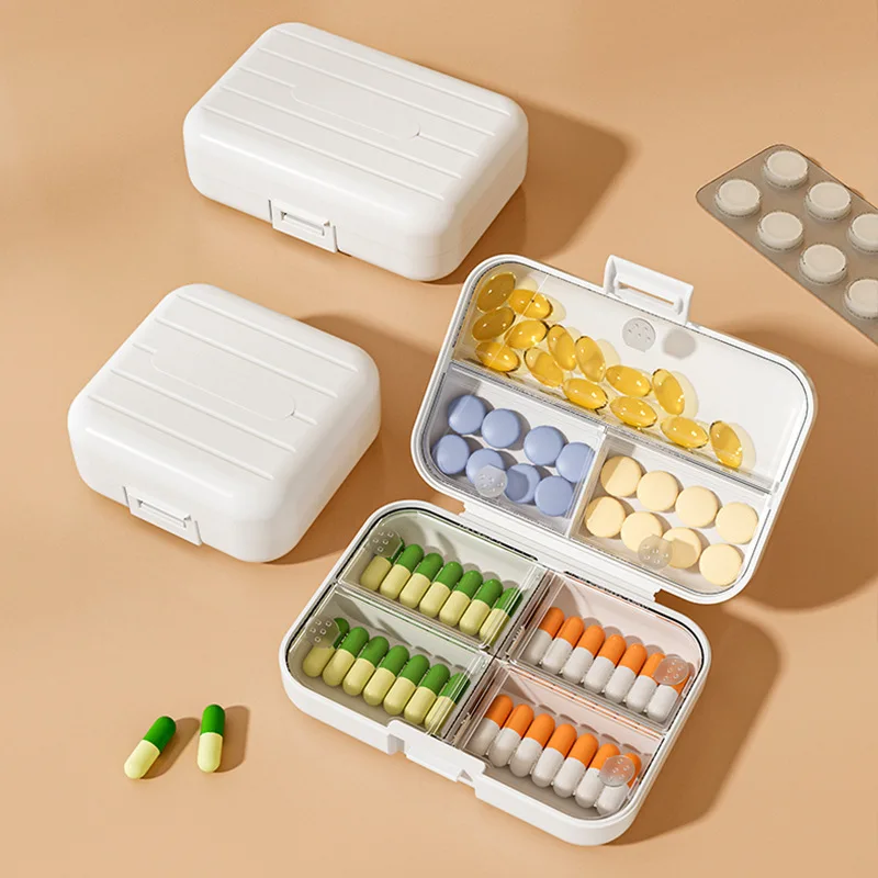 Travel Portable Medicine Dispensing Box, Seven Days A Week Portable Pill Tablet Box, Sealed Medicine DispensingBox - view 4