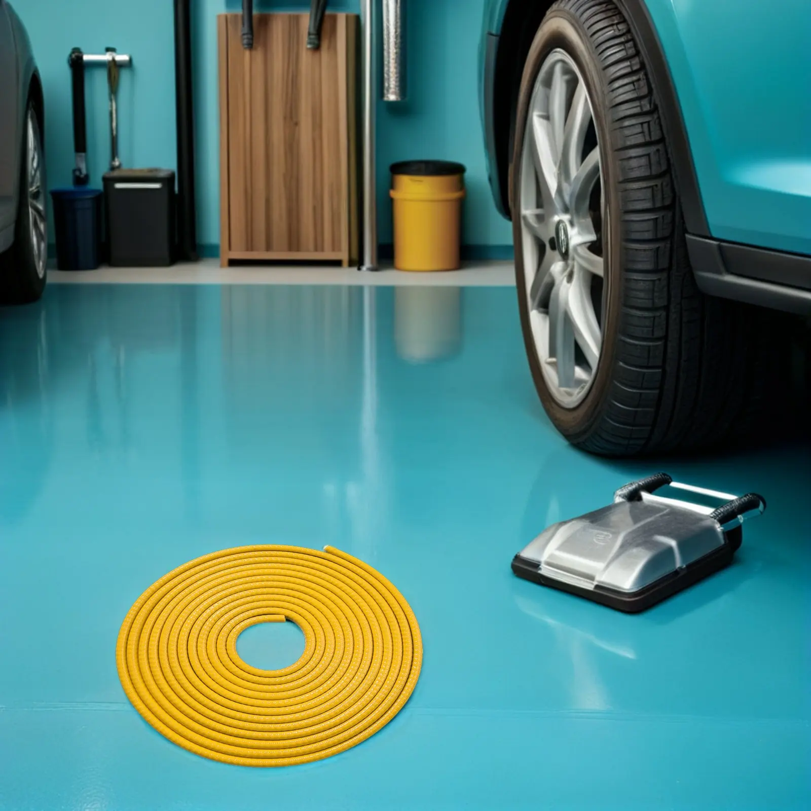 Car Door Guards Trim Rubber Seal Yellow Edge Protection Strip Car Seal Strip Soundproof Dustproof Weatherstrip for Auto Door