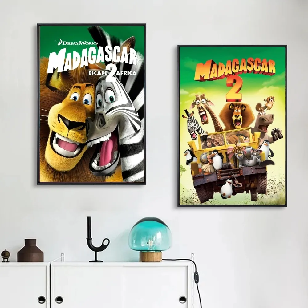 1pc Madagascar Poster Poster Art Print Bar Living Room Furniture Decor