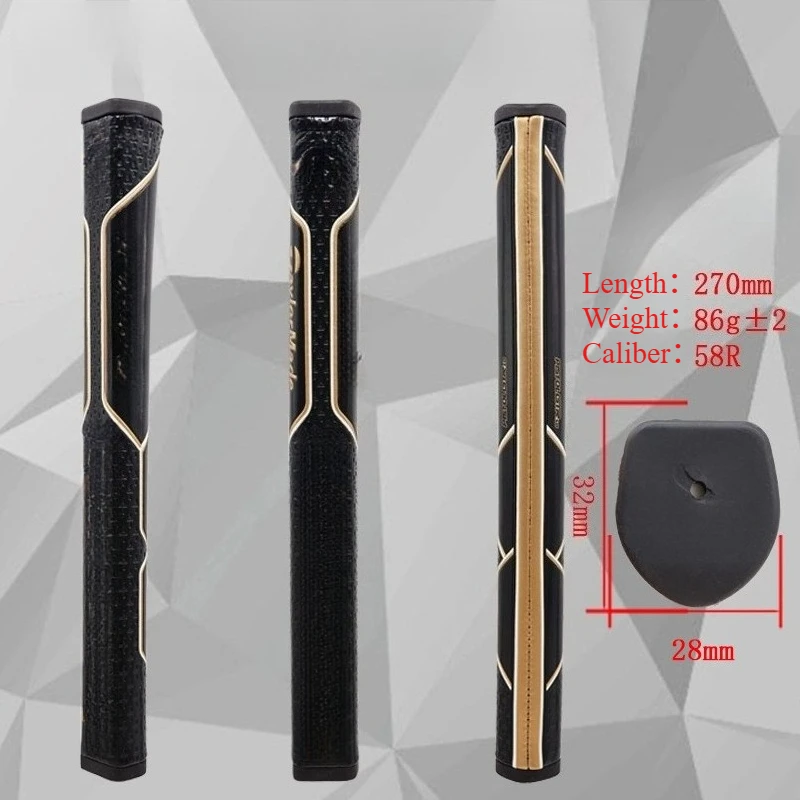Ergonomic Pistol Shape Golf Putter Grip 270mm Length 85g 58R Caliber PU Anti-slip Textured Golf Club Replacement Handle GTR1