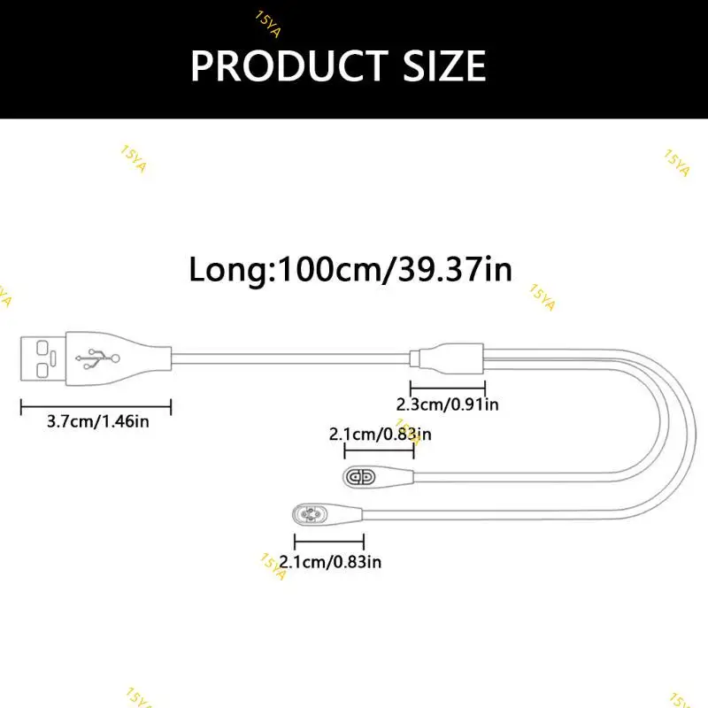 

15YA Portable зарядка кабеля для беспроводных наушников для костной проводимости