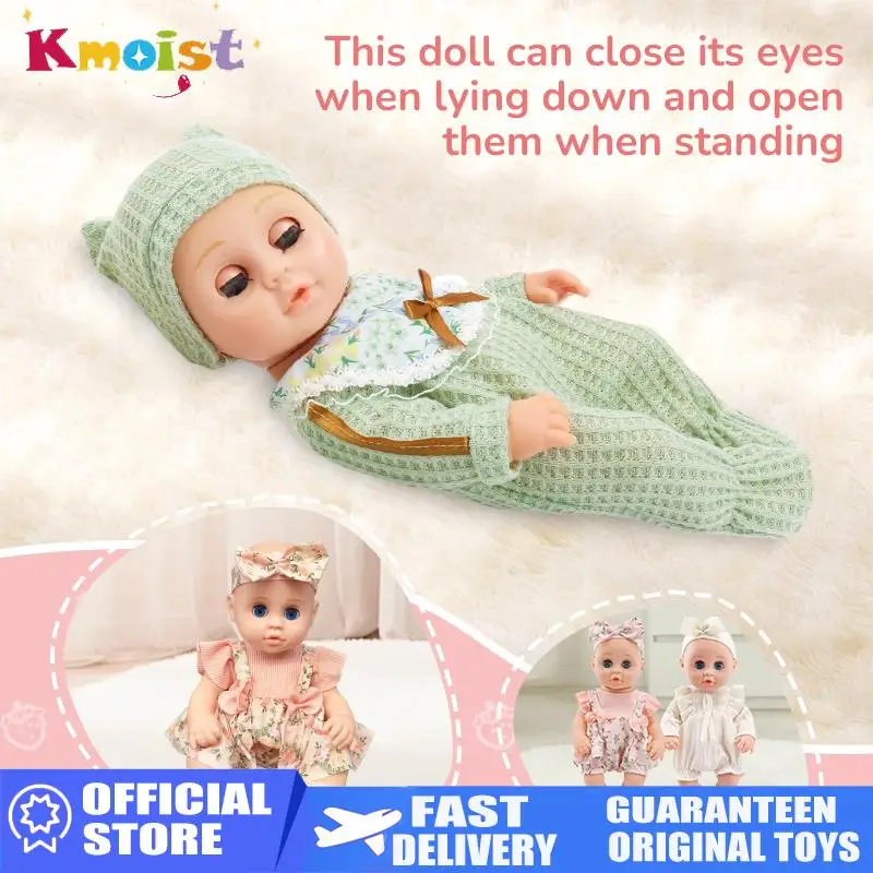 

12 inch 30cm Vinyl Dolls Kids Toy Silicone Simulation Baby Doll with Cloths Children's Toys Birthday Christmas New Year Gifts