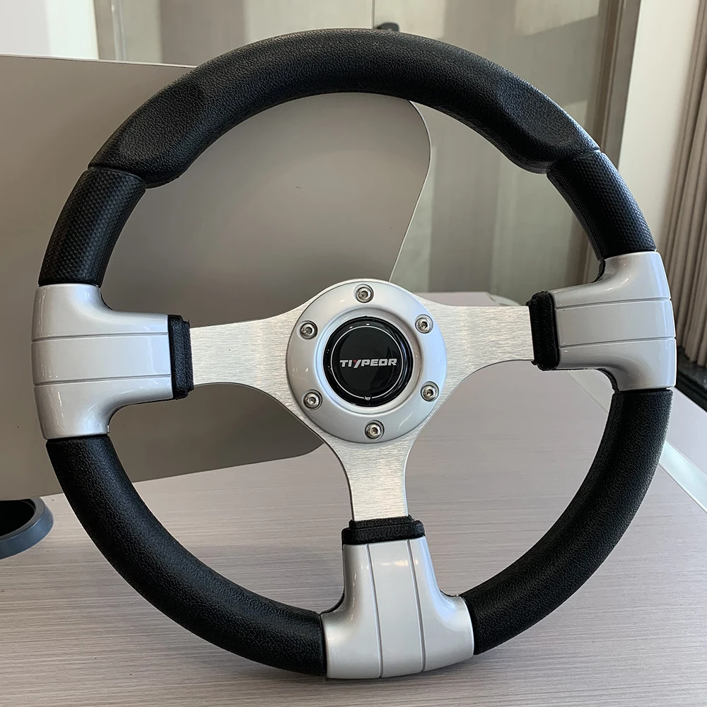 

Universal TIYPEOR Redesign 320mm Flat Drift PU Racing Game Simulator Sport Golf Steering Wheel