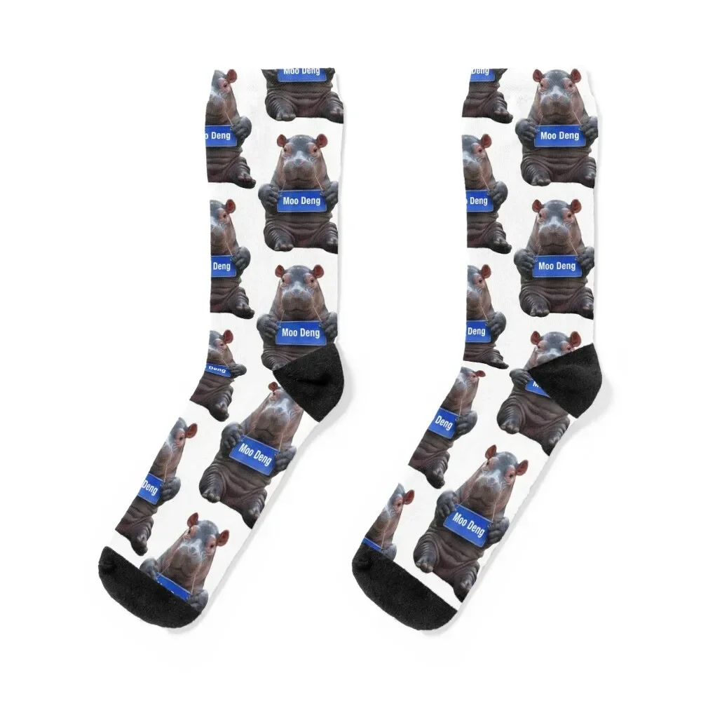 

Cute Baby Hippo Moo Deng Socks japanese fashion anti-slip gifts cute Male Socks Women's