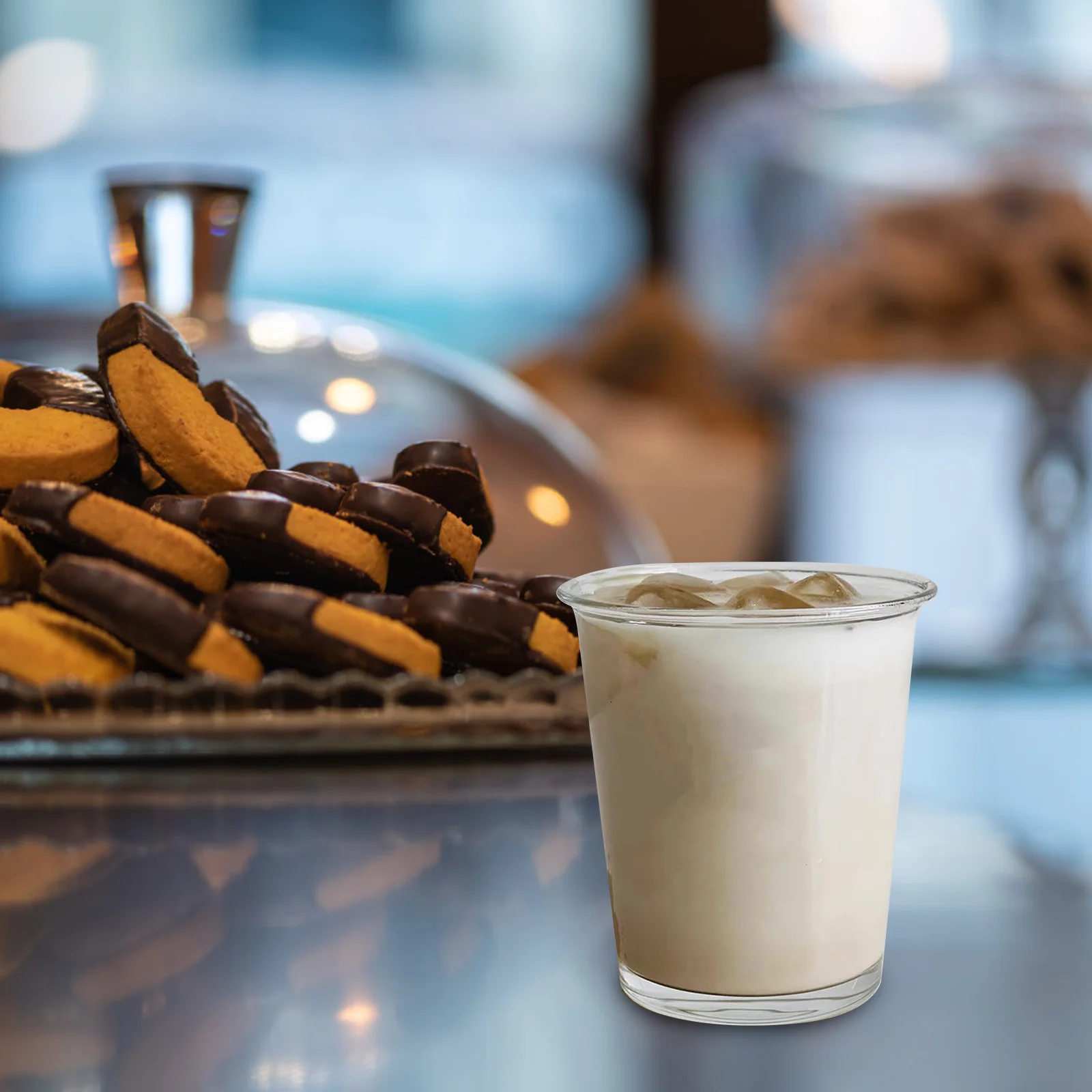 

2Pcs Glass Coffee Cups Clear Simple Design Glass Mugs for Coffee Tea Milk Hot Drinks Latte Art Cup Dessert Cup