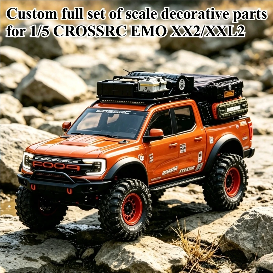 1/5 RC Rock Crawler Custom Full Set Simulated Decorative Parts For CROSSRC EMO XX2 XXL2 Exterior Appearance Upgrade Accessories