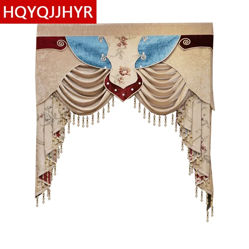 

11 style luxury custom Valance for villa living room hotel (Buy VALANCE dedicated link/Not including Cloth curtain and tulle)