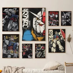 Mobile Suit Gundam Anime Poster Sticker Wall Hanging Painting Desktop Display Home Decoration High Quality Printed Matter