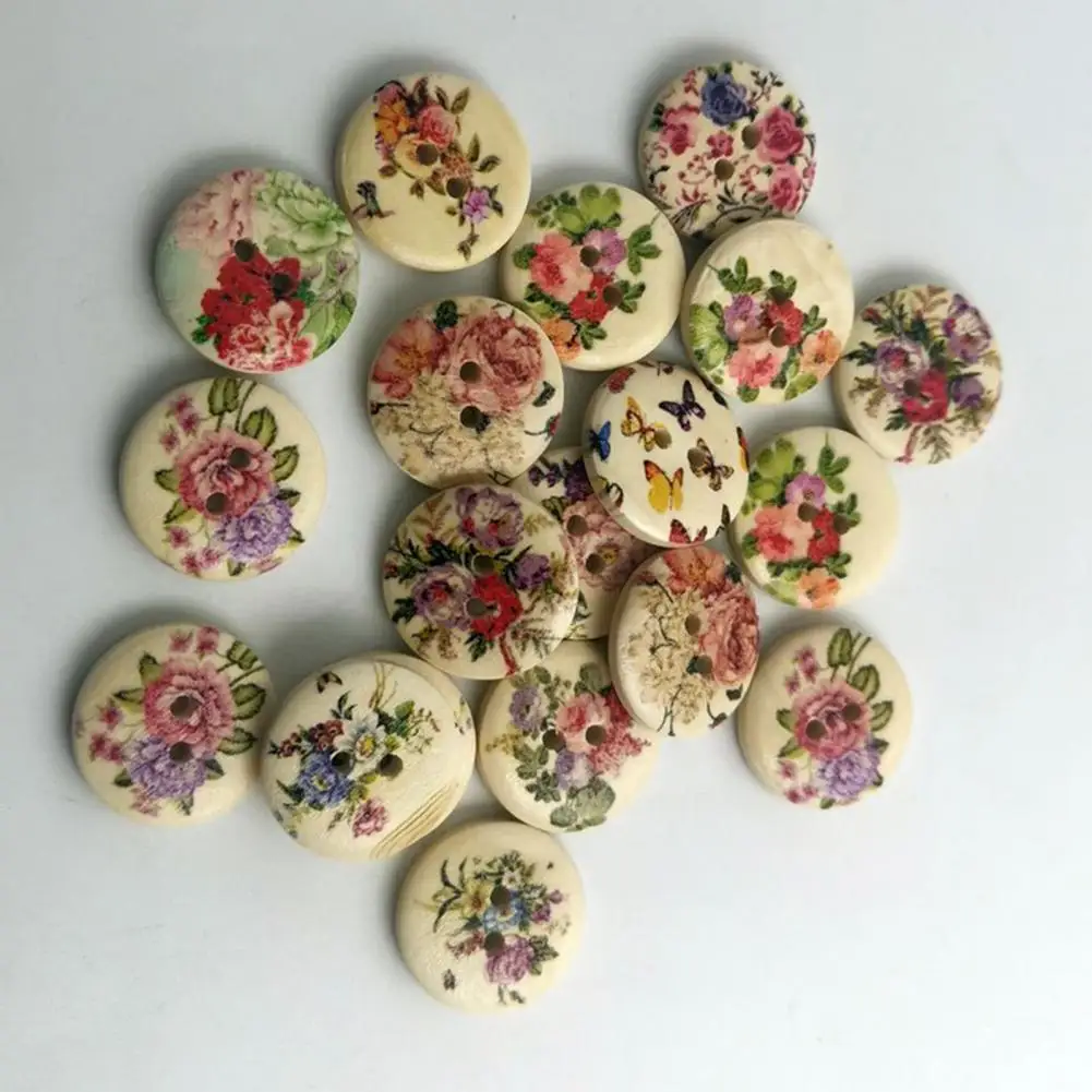 50Pcs Buttons Eco-friendly Vintage DIY Wear Resistant Sewing Buttons For Indoor