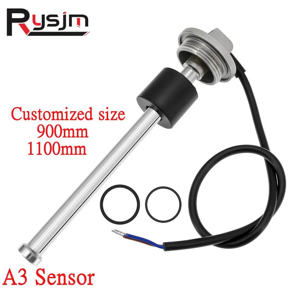 Customized size A3 Fuel Level Sensor 900MM 1100MM Liquid level sensor For Marine Boat Car Fuel Level Sender Unit Water Sensor