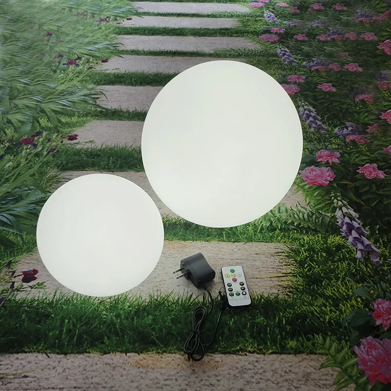 الطاقة الشمسية أو شحن كرات إضاءة 12/15/20/25 سنتيمتر في الهواء الطلق مقاوم للماء التحكم عن بعد LED مصباح ل ساحة مسار المناظر الطبيعية الديكور