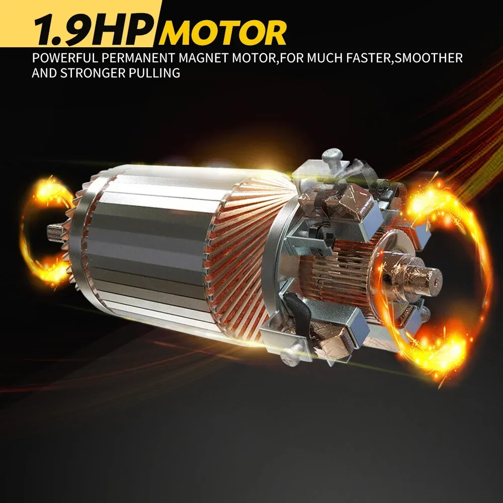 Wireless 3500LBS/2041kg 12V Boat ATV 4WD Electric Winch with Synthetic Rope