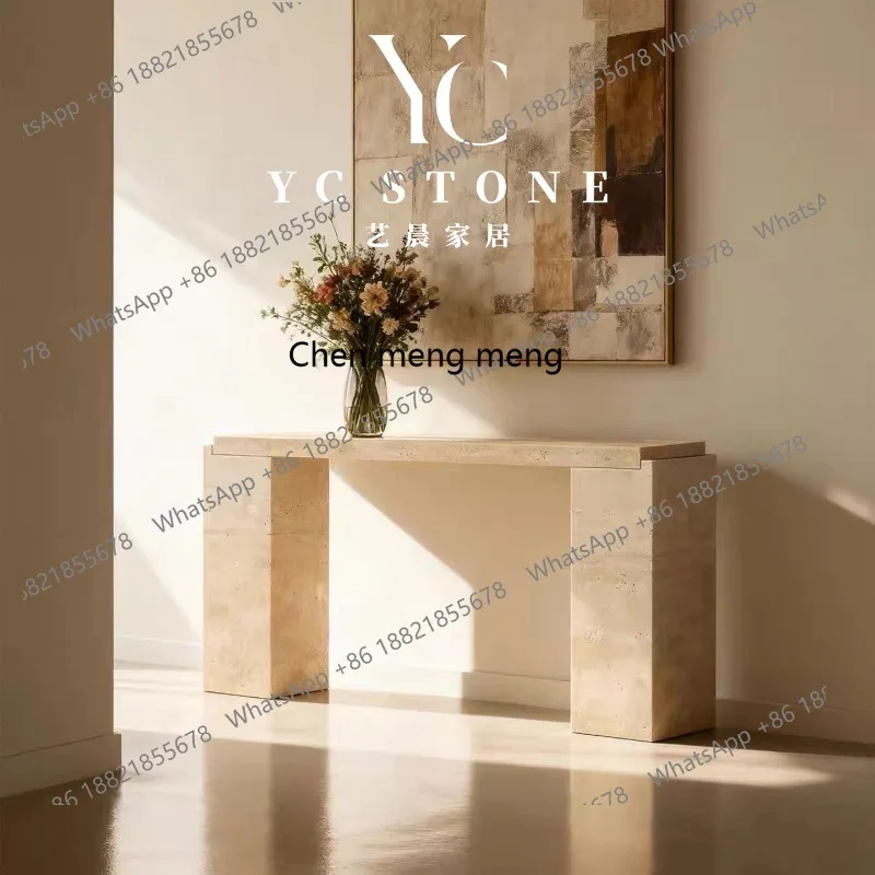 

Входная платформа из натурального травертина. Простой входной столик. Коридор для хранения. Усовершенствованная входная платформа.