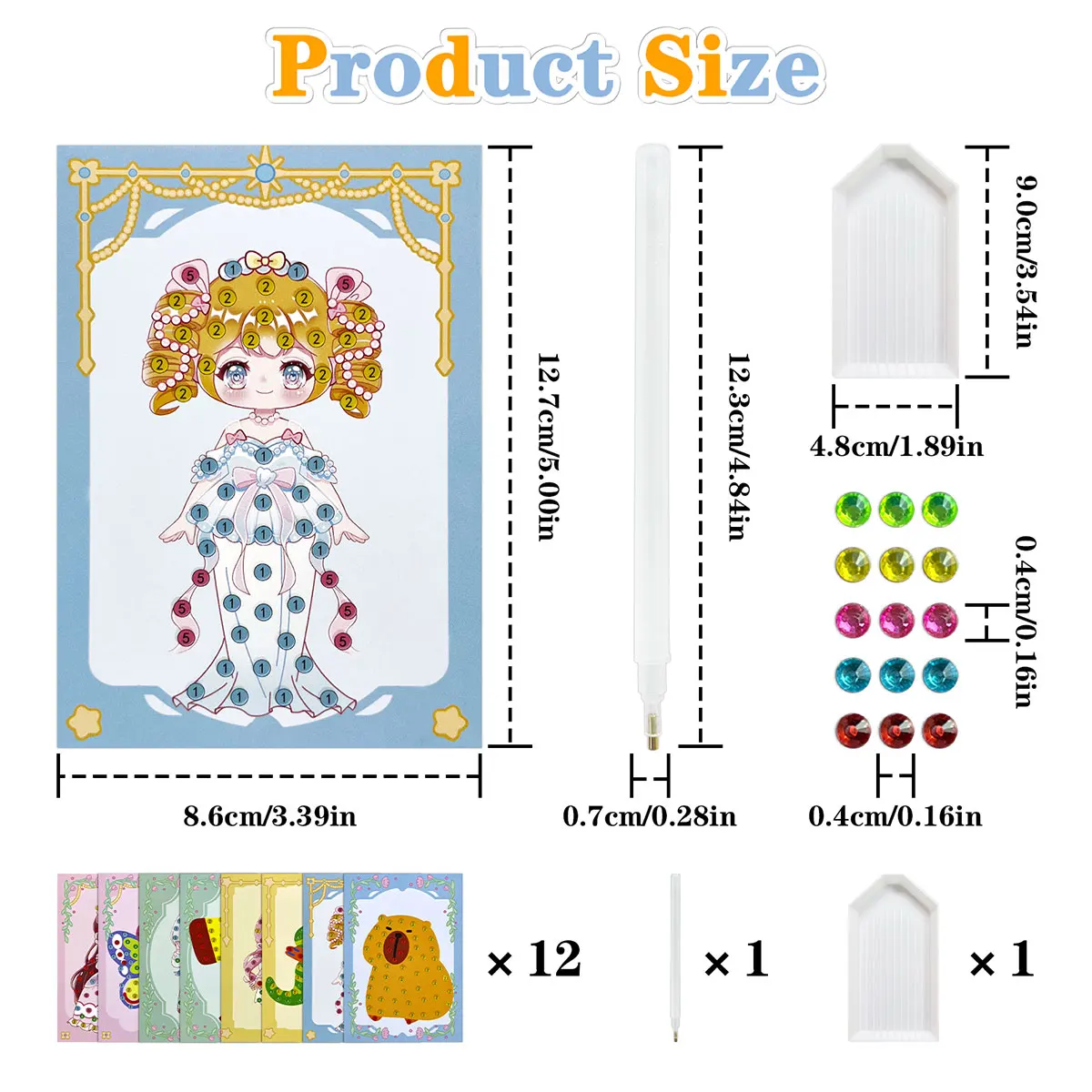 16 Pcs Gem Kit DIY Arts Crafts - Art And Craft With Paint recension och pris