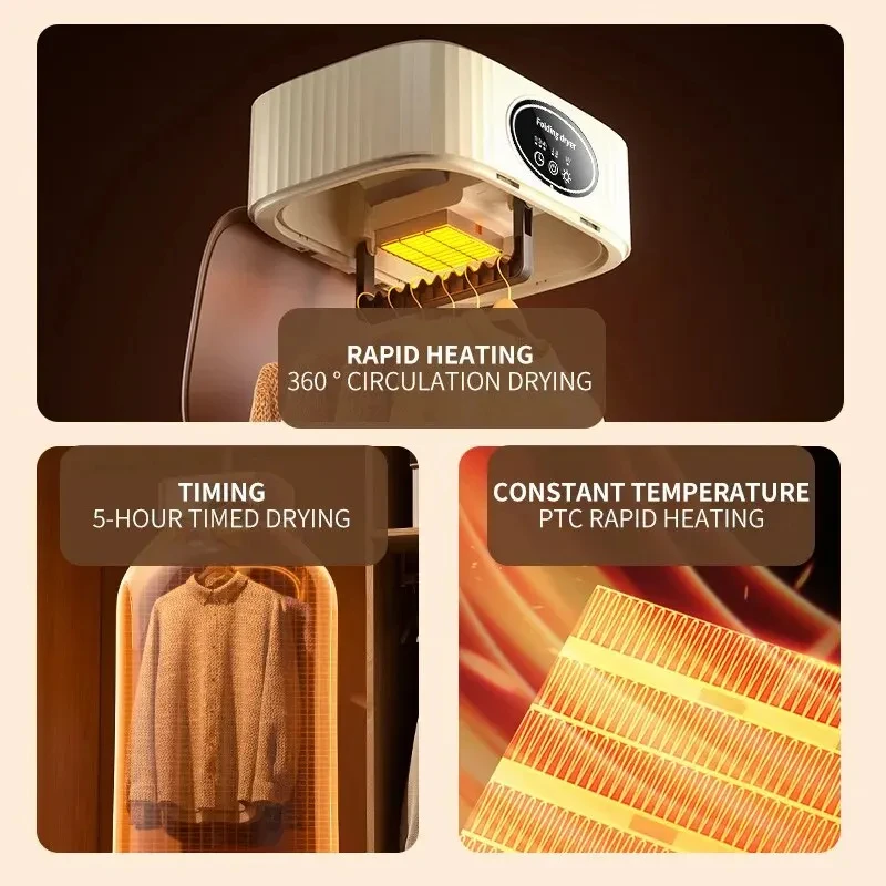 Remote Control Multifunctional Dryer Clothes Home Cabinet Floor Machine Laundry Dryers Warm Air Dryer With Timing Home