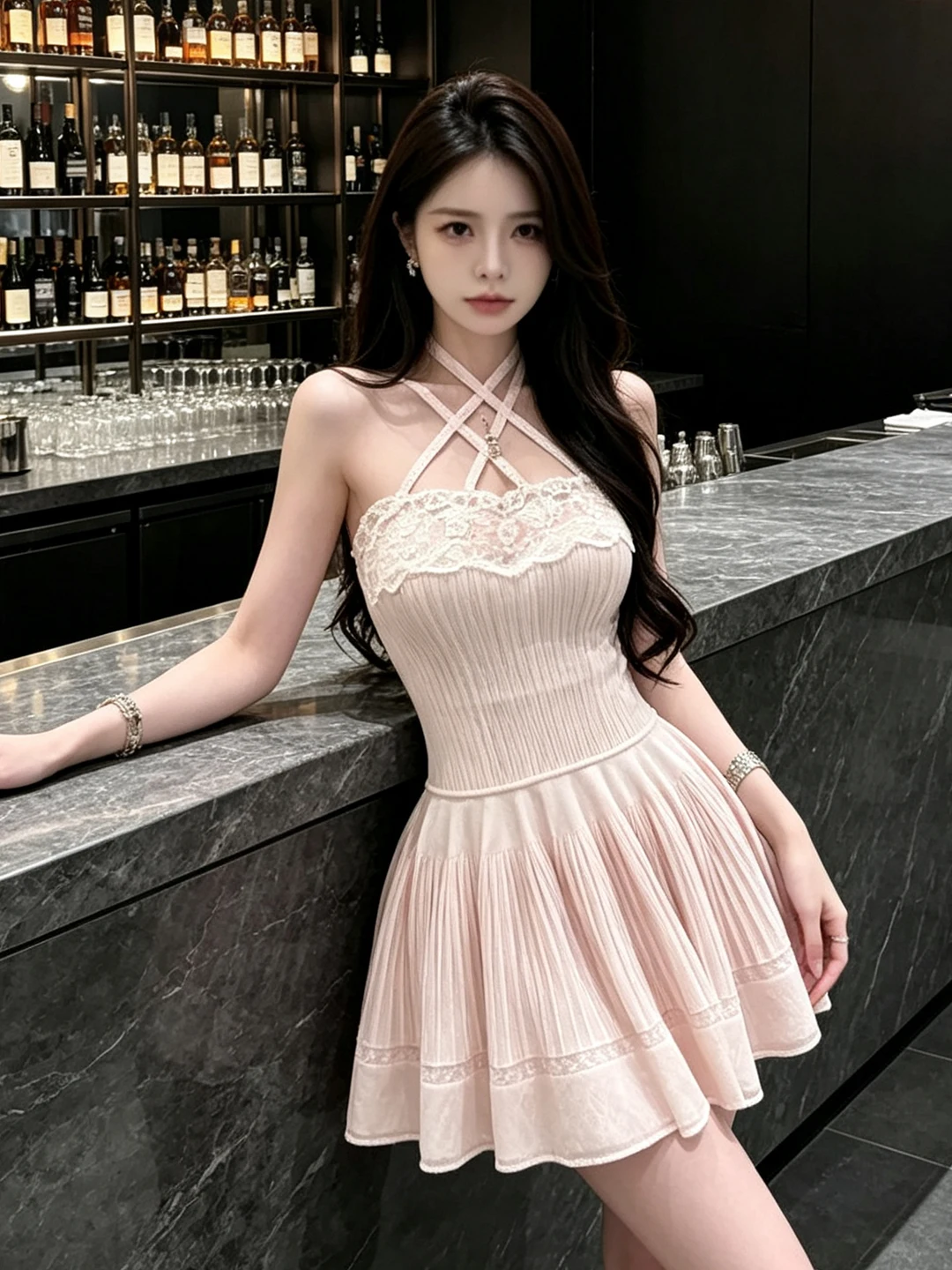 abito-corto-estivo-da-donna-in-maglia-di-pizzo-rosa-stile-balletto-con-scollo-a-cuore-taglio-ad-a-per-feste-e-tempo-libero-in-citta