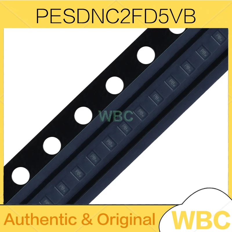 100Pcs/Lot PESDNC2FD5VB 0402 silk-screened PB DFN10060402 surface mount bidirectional ESD electrostatic protection diode