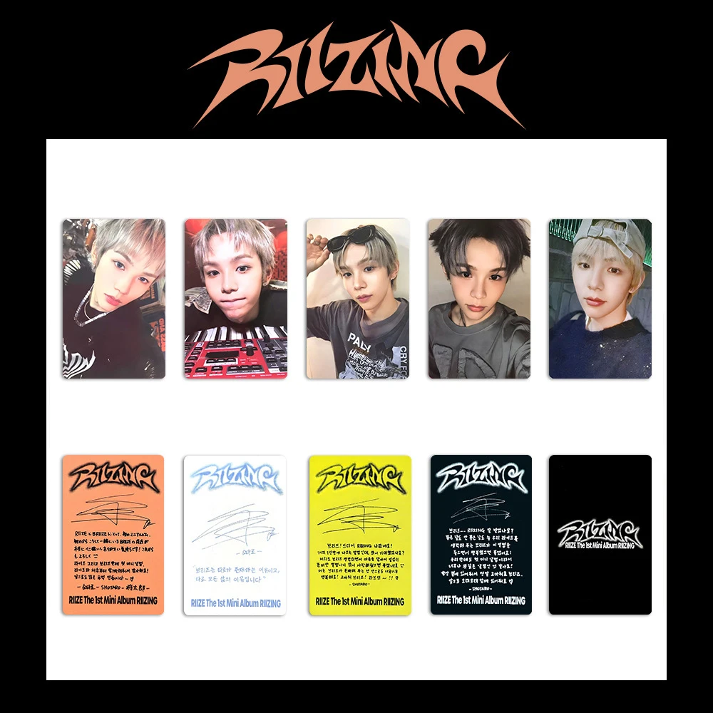 Kpop RIIZE Album RIIZING Special Card Double Sides Printing Bright Film Koean Style LOMO Card ANTON SOHEE Fans Collection Gift