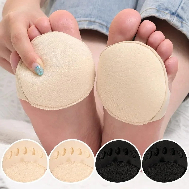 1-4Pairs Invisible Forefoot Pads Soft High Heel Shoes Half Insole Pain Relief Feet Protective Cushion Toe Massaging Support Pads