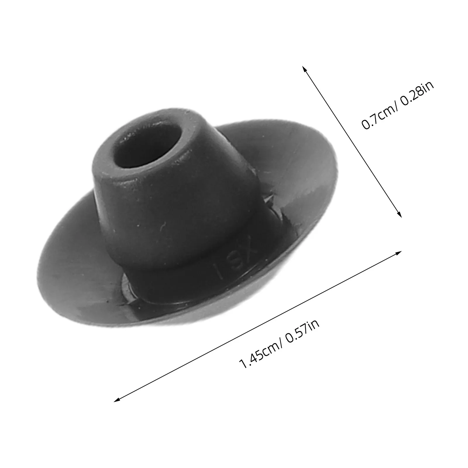 50Pcs Waterproof Car Door Rubber Plugs Black 7Mm Hole Diameter Sealing Dustproof Caps Side Skirt Protector Automotive