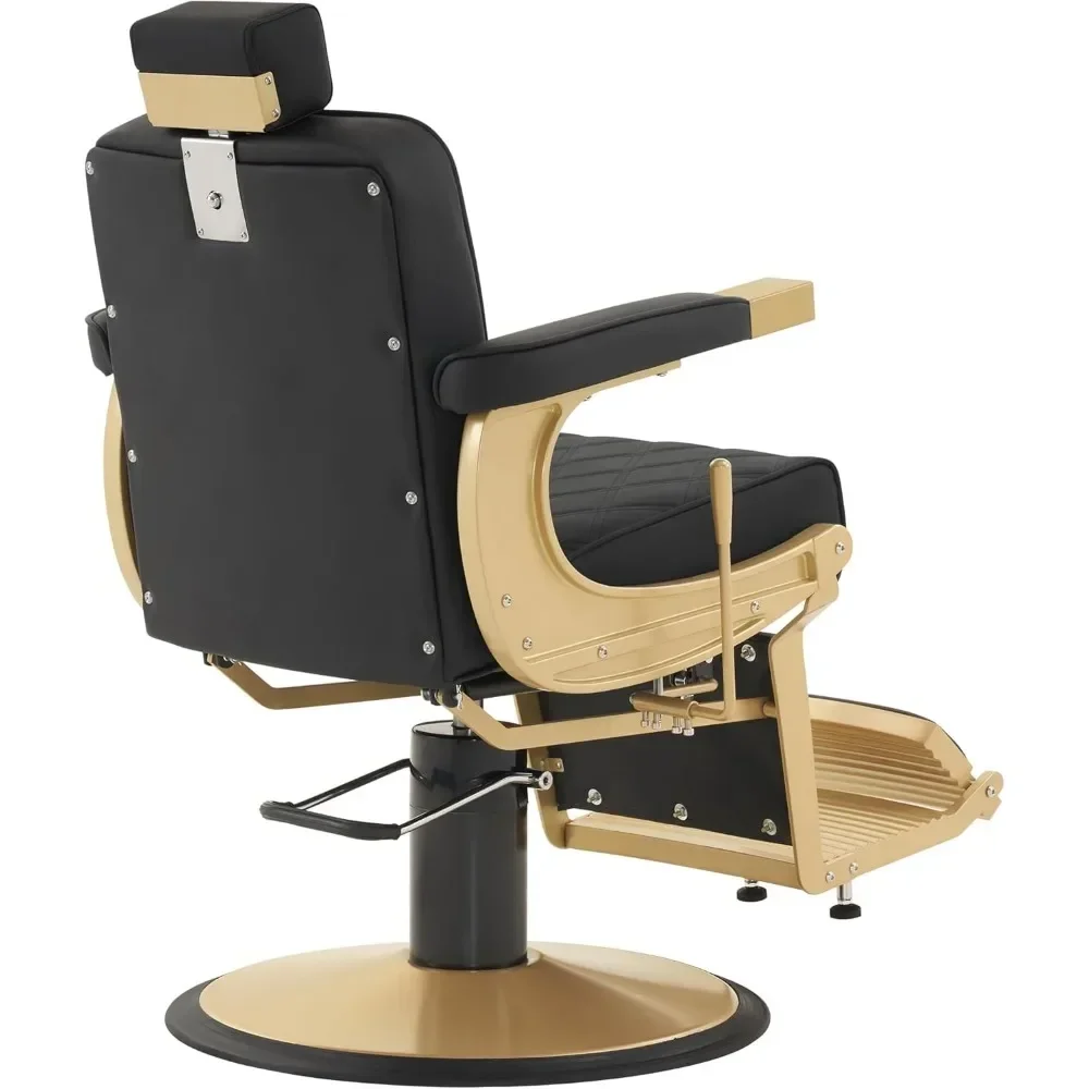 

A Pedicure Chair. Heavy Duty Metal Vintage Barber Chair All Purpose Hydraulic Recline Salon Beauty Spa Shampoo Equipment