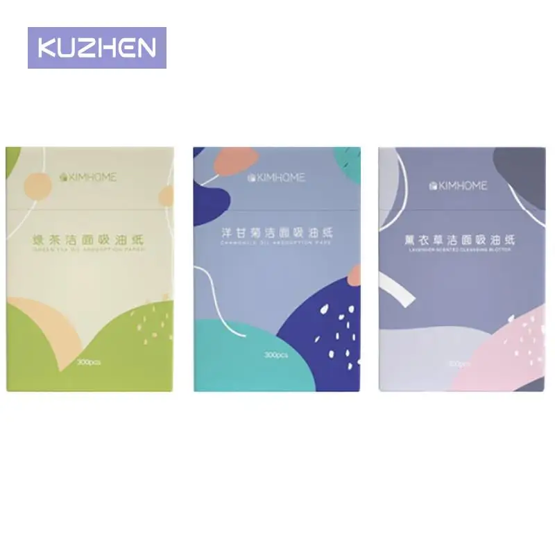 Facial Care Oil Control Film Blotting Paper Refreshing Oil-Absorbing Sheets 300 Sheets Oil Absorbing Sheets For Oily Skin Care