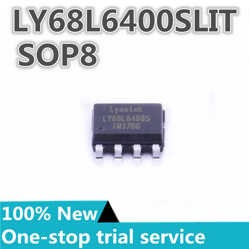 2-50pcs %New stock LY68L6400SLIT marking LY68L6400S SOP8 3.3V 64MBit pseudo-static RAM chip