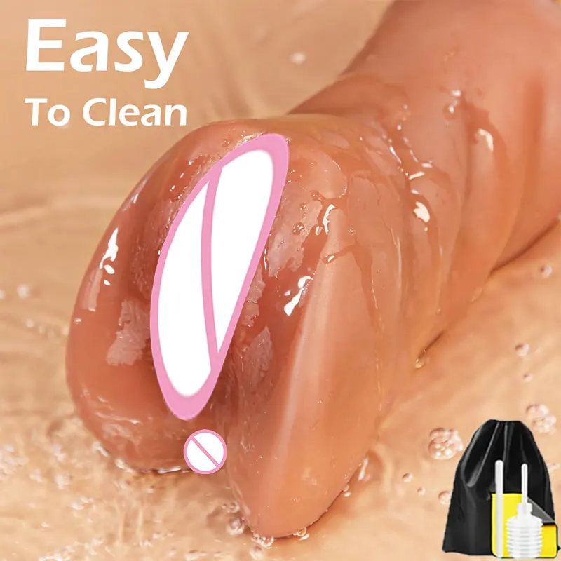 3D Flesh The Light Male Masturbation Artificial Vagina Ass mouth Silicone 3 In 1 Adult Sex Toy Sex Doll For Man Pocket Pussy Ass view 3