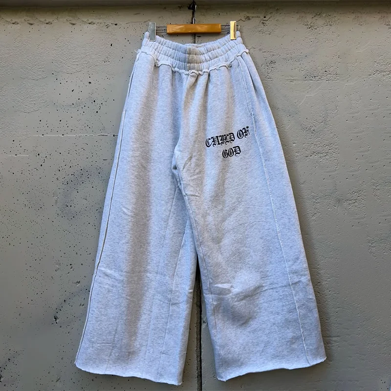 

Черные эстетические свободные повседневные брюки с эластичной резинкой на талии и буквенным принтом Y2K, модные мужские и женские удобные уличные спортивные штаны в стиле хип-хоп