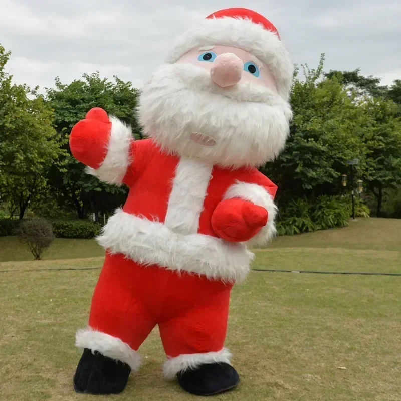 Inflatable Santa Claus Christmas Costume Party Event Wedding Promotion Adult Role Play Halloween Mascot without  battery