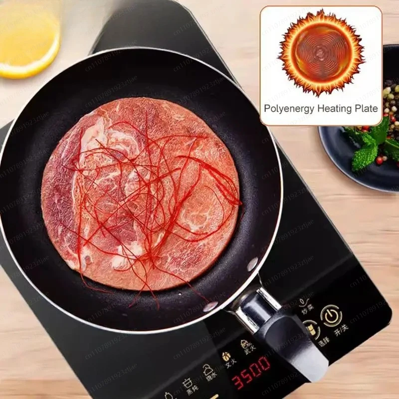 Commercial-Grade 3500W Home Induction Cooker - Waterproof, Smart Controls for Intense Stir-Fry, Hot Pot, Easy Clean view 4