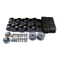 HENG LONG 1/16 RC Tank German Tiger I Full Set of Plastic Wheels Tracks 3818 THZH0146-SMT4