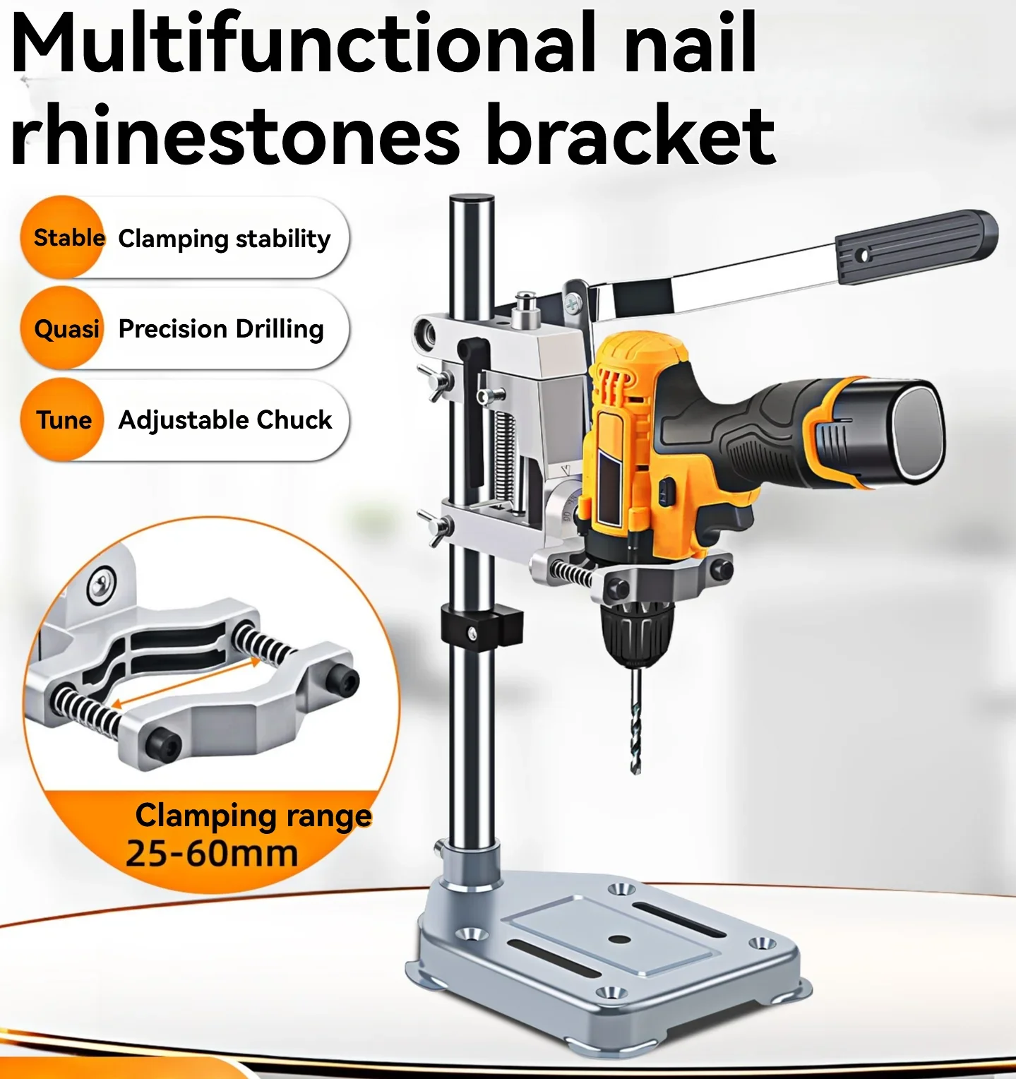 New Platform Drill Bracket, Hand-held Drill Bracket Mini Electric Drill,Drilling Table, Hand-held Drill Drilling, Fixing Table F