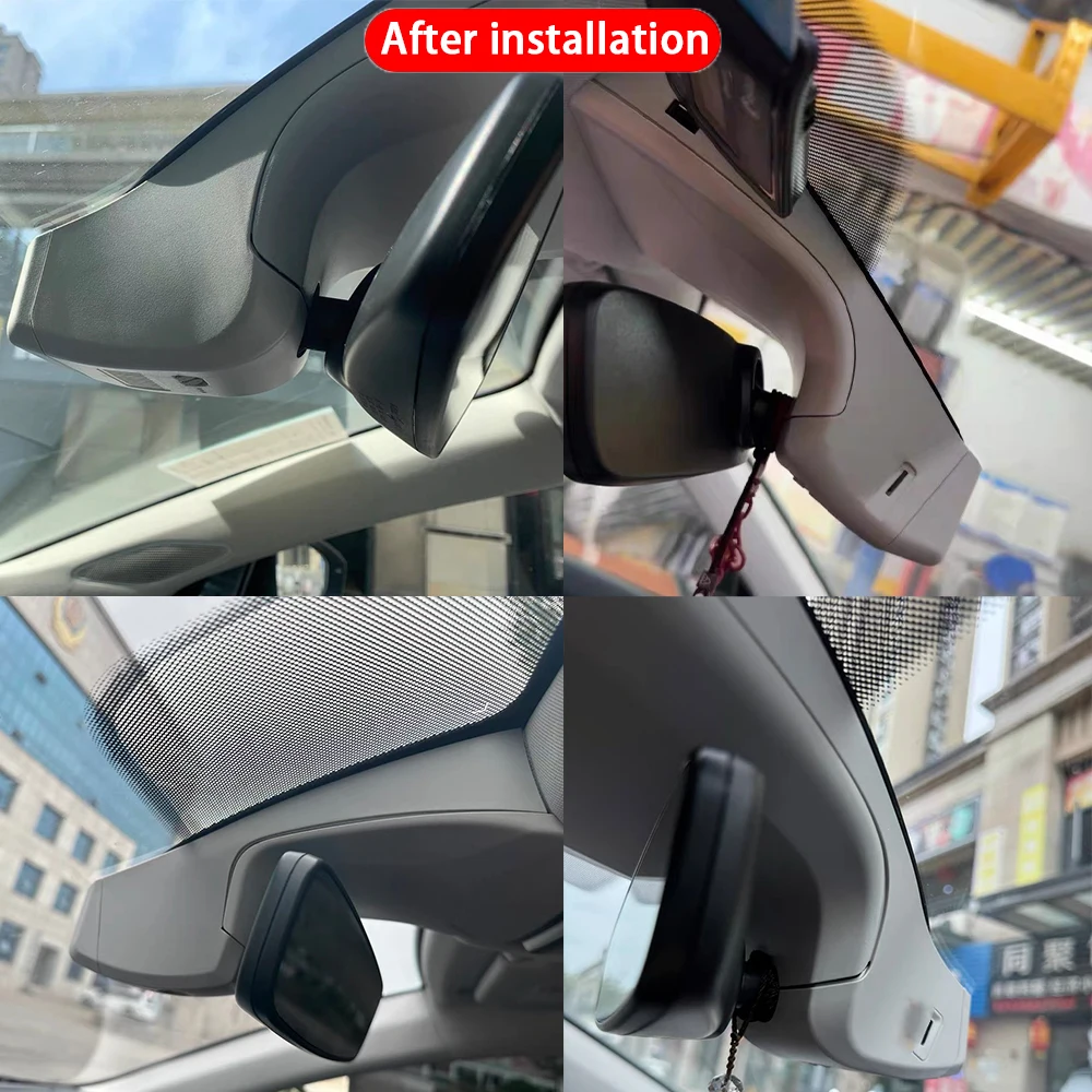 ل Volkswagen VW ID.7 ID7 ID 7 Vizzion 2023 ~ 2025 4K 2160P داش كام الجبهة الخلفية كاميرا السيارة DVR واي فاي التوصيل والتشغيل مسجل فيديو #3