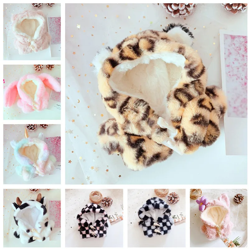 NEW 20cm cotton Replaceable clothes Doll Tiger pattern Winter coat pants shoes Sean Xiao Clothes Children's Christmas gifts