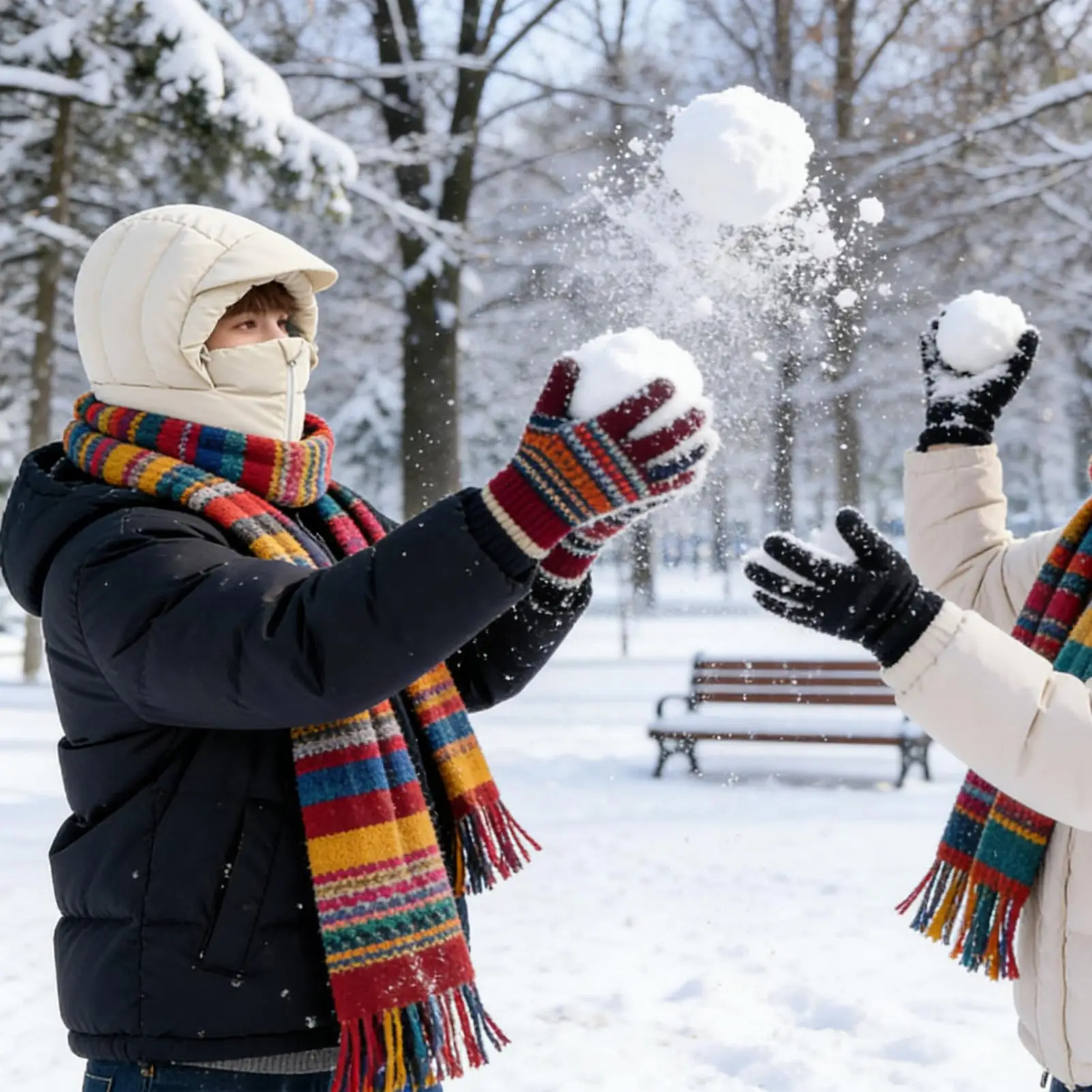 

Winter Hat With Face Masque Windproof Neck Warmer Winter Skiing Masques For Men Women Cold Weather Skiing Snowboarding Cycling