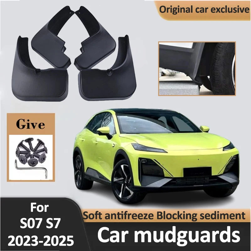 

For Deepal S07 S7 2023-2025 2024 Car Mudguards Exterior Parts Mudguard Mudflaps Mud Flaps Splash Guard Anti-scratch Accessories