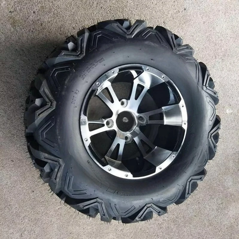 12 Inch Tires With Alloy Wheels  Rims Off Road Buggy UTV ATV Tires 25x10-12 25x8-12 - view 3