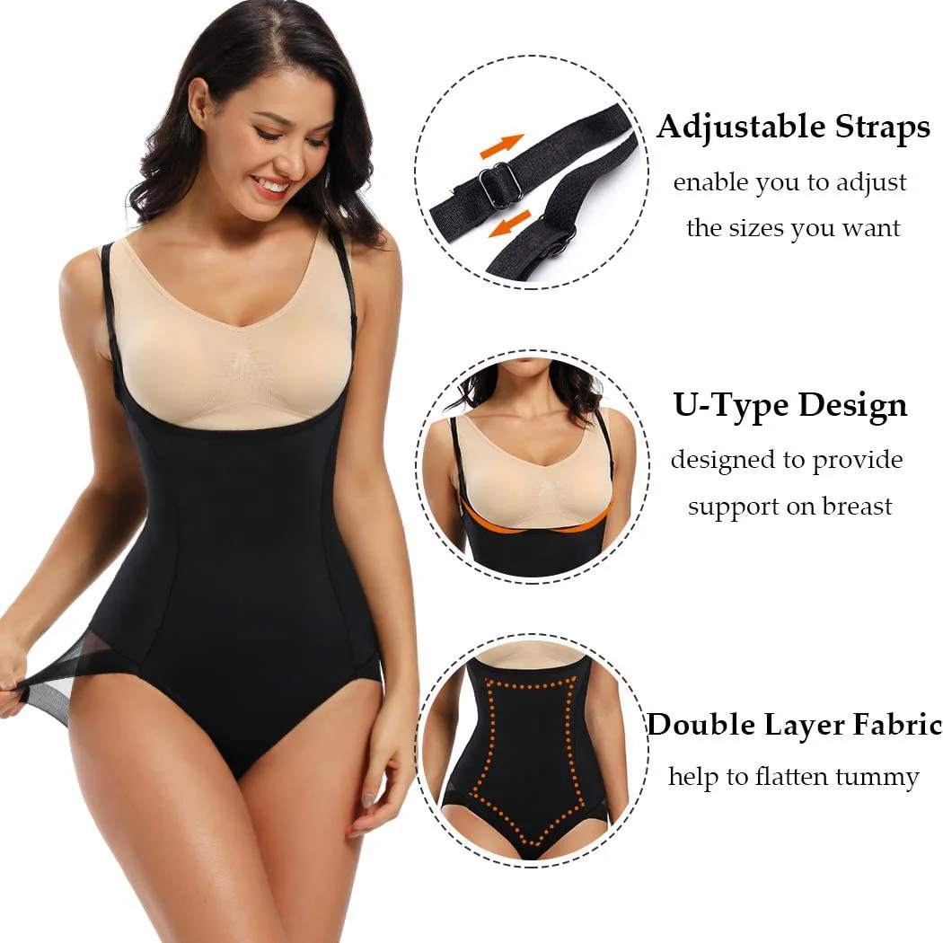 Binders and Shapers Shapewear Women Bodysuit Flat Belly Slimming Sheath Reducing Girdle Tummy Control Butt Lifter Modeling Strap