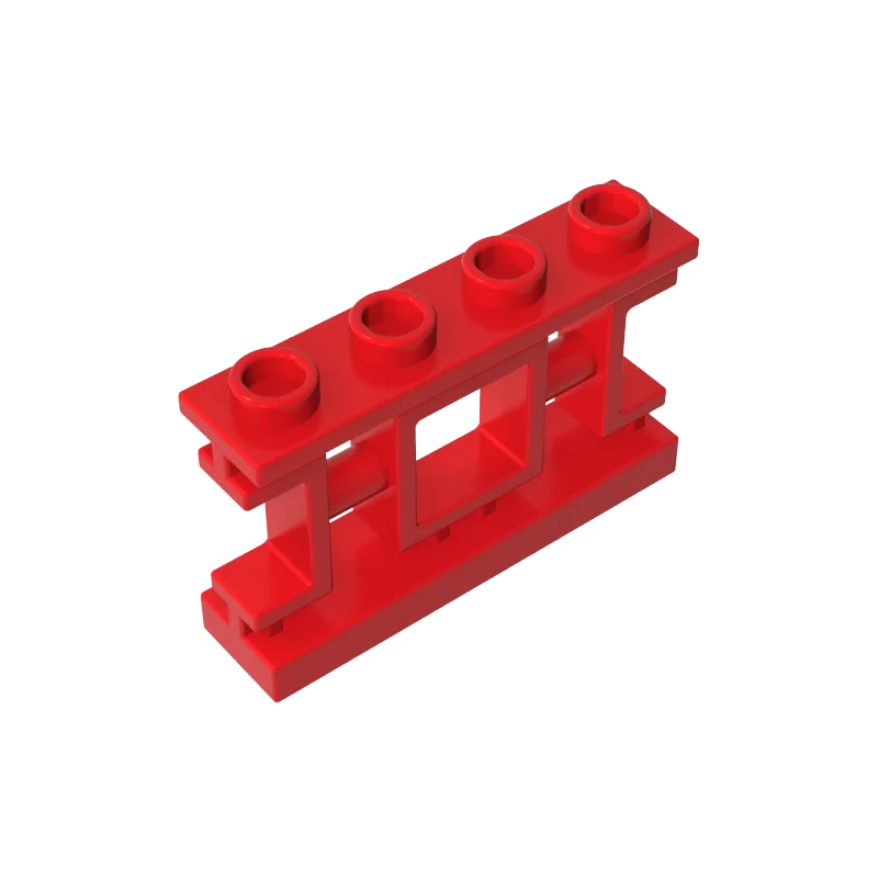 Gobricks 10PCS Plate Brick 32932 Bricks Fence 1 x 4 x 2 Parts Ornamental Asian Lattice with 4 Studs DIY Educational Gift Toys