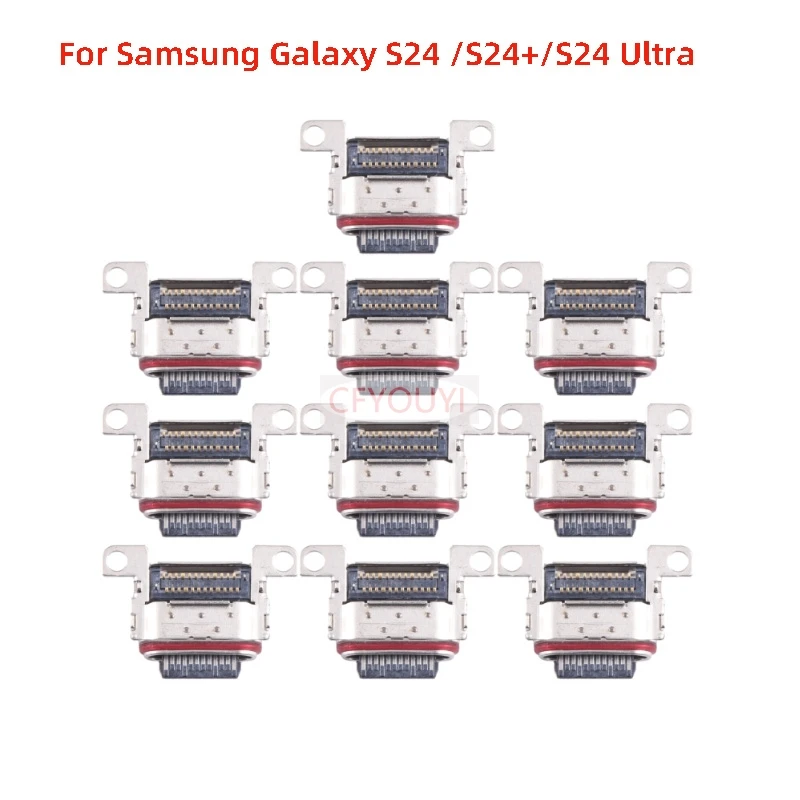 

10PCS Charging Port Connector For Samsung Galaxy S24 S921 S24+ S24 Ultra USB Dock Connector Charger Charging Port Replacement