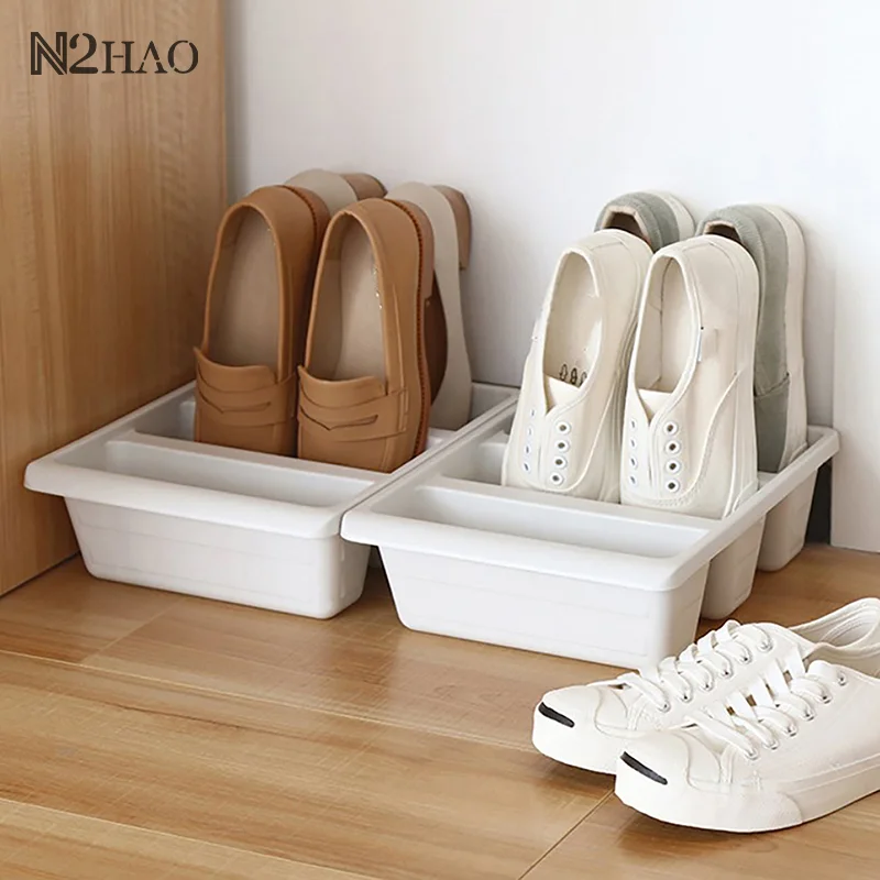 

Simple Modern Nordic Style Vertical Economy Slippers Rack Space Organizer Plastic Shoe Cabinet Home Hotel Shoes Holder Storage