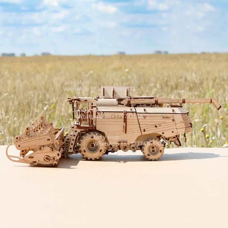 

Combine Harvester Wood Assembly Machinery Transmission Agricultural Machinery Model Puzzle Toy Boy Gift