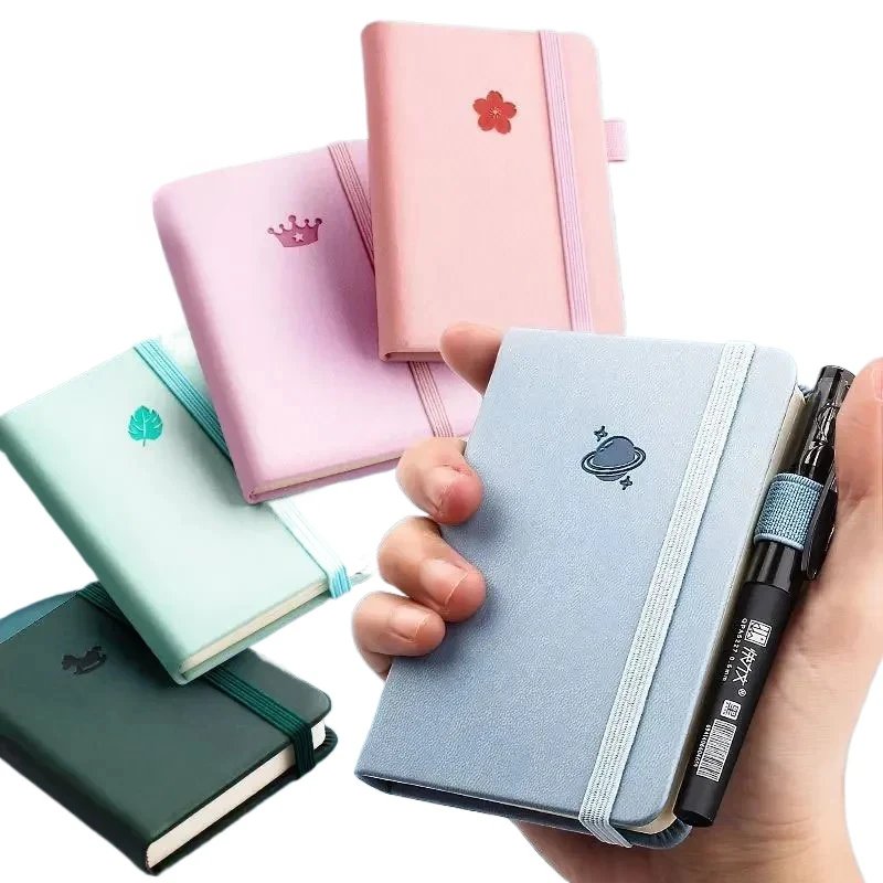 1Pcs A7 Mini Notebook Portable Pocket Notepad Memo Diary Planner Agenda Organizer Sketchbook Office School Stationery 96sheet