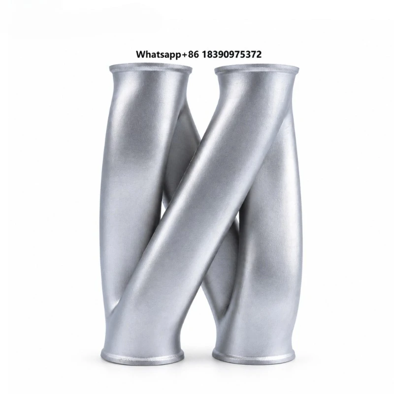 Stainless Steel Exhaust Z Pipe 2.5 3 Inch With Crossed Tube Design for Custom Dual Exhaust Systems PX