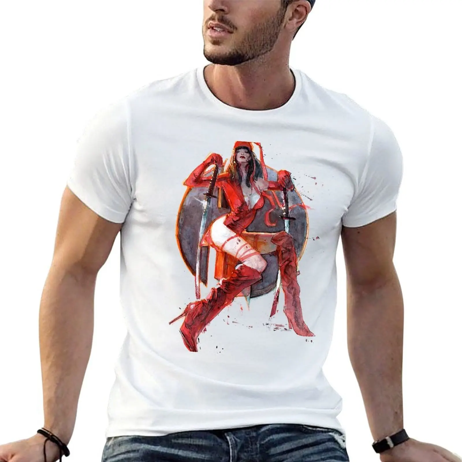 

Elektra T-Shirt t shirts for man cotton soft man tshirt t shirts designer T-shirt